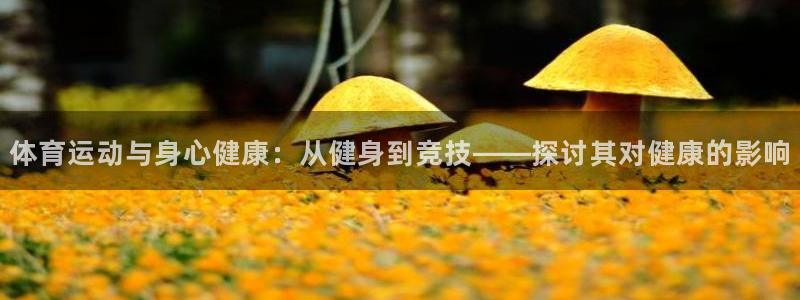 雨燕 体育：体育运动与身心健康：从健身到竞技——探讨其对健康的影响