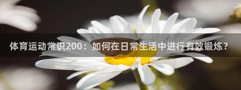 雨燕nba全场录像回放免费：体育运动常识200：如何在日常生活中进行有效锻炼？